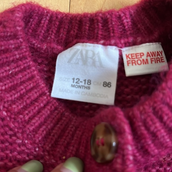 Zara knit cardigan 12-18 months - Picture 3 of 3